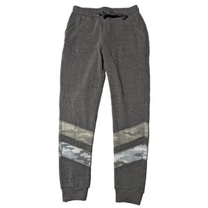 QUIET STORM SURF SHOP Women Small Charcoal Camo Jogger Sweatpants NEW